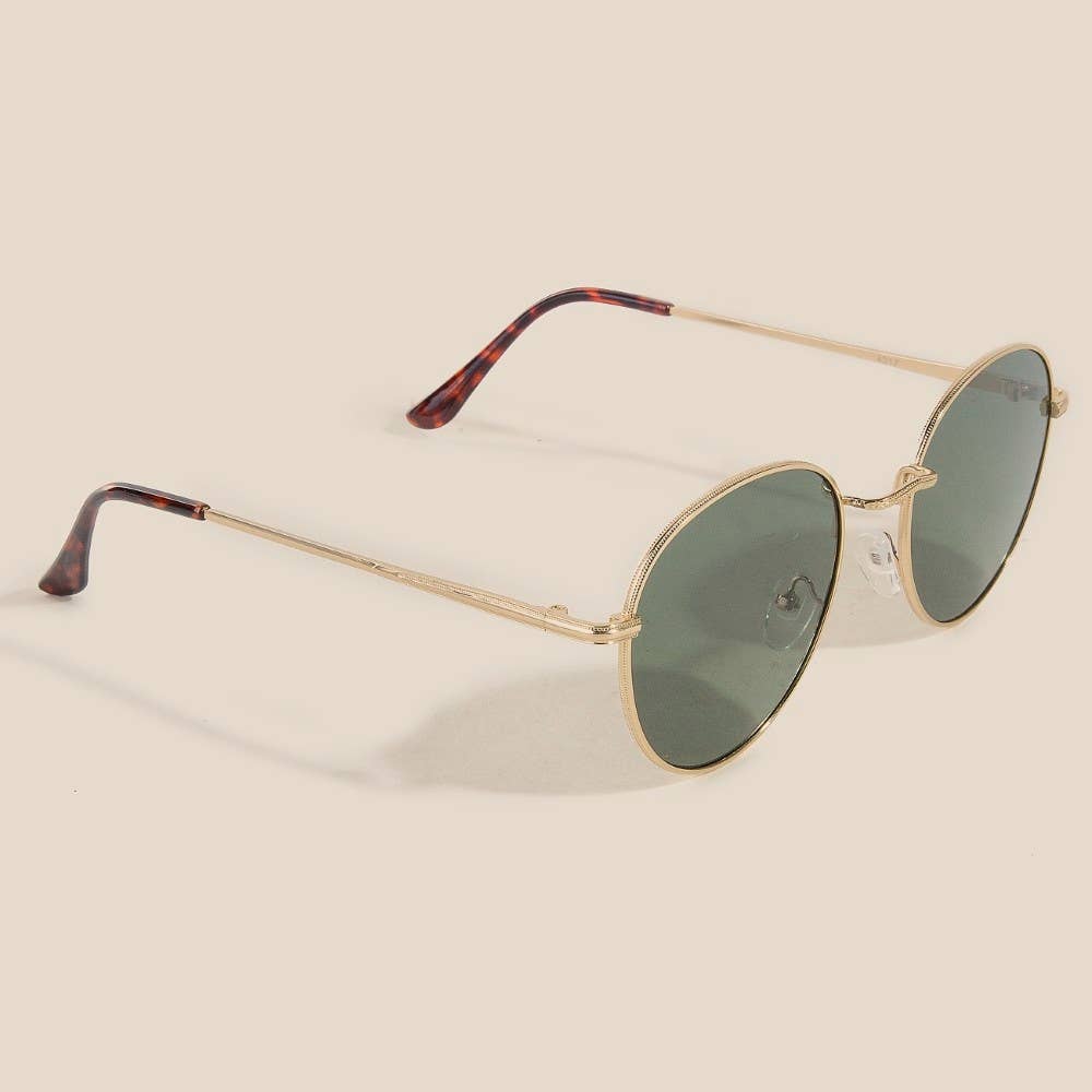 Thin Retro Fashion Sunglasses: MULTI