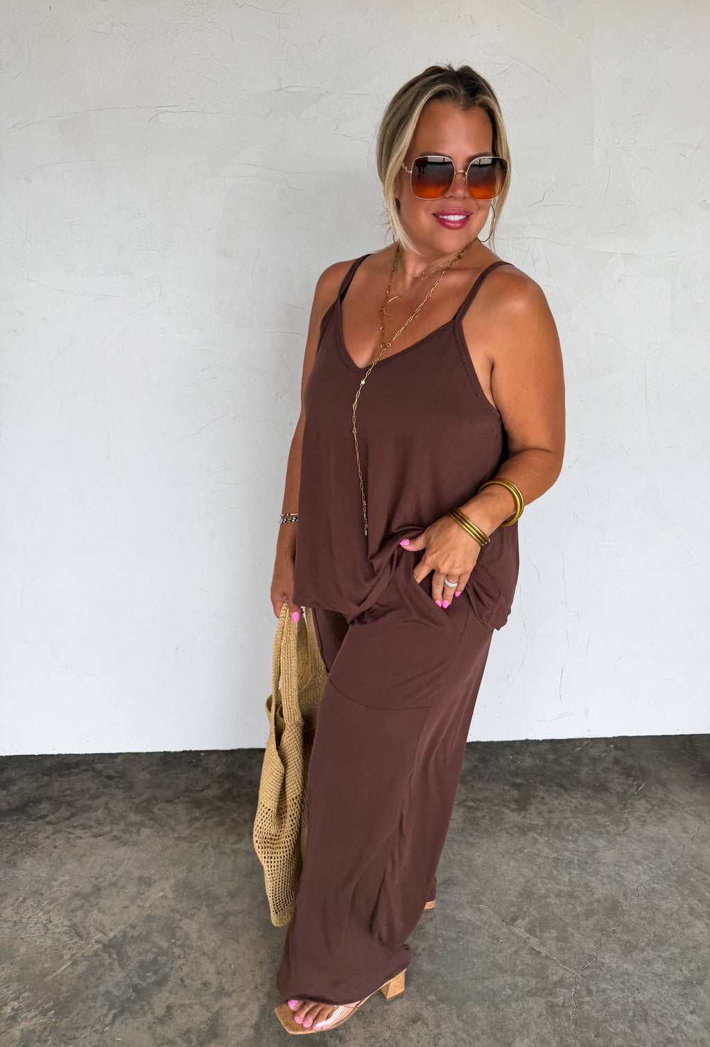 DELILAH PANT SETS: BLACK / S/M