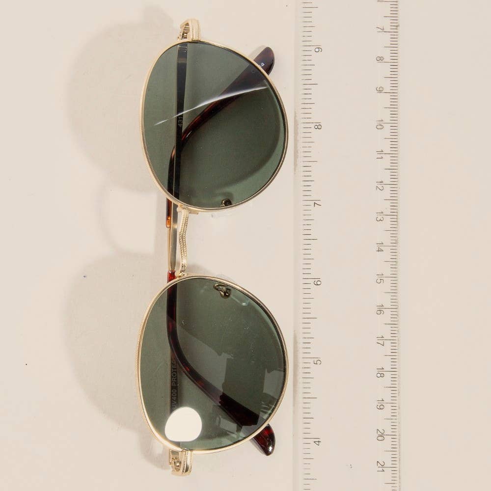 Thin Retro Fashion Sunglasses: MULTI