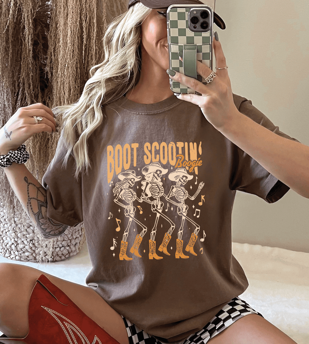 Boot Scootin' Boogie -  Tees and Sweatshirts: MEDIUM / Mocha Sweatshirt