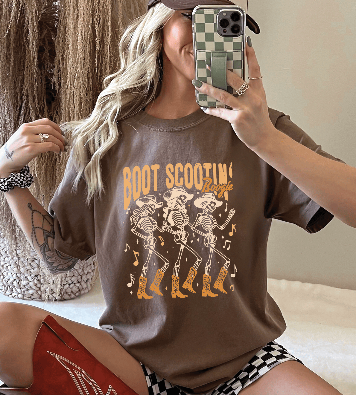 Boot Scootin' Boogie -  Tees and Sweatshirts: MEDIUM / Mocha Sweatshirt