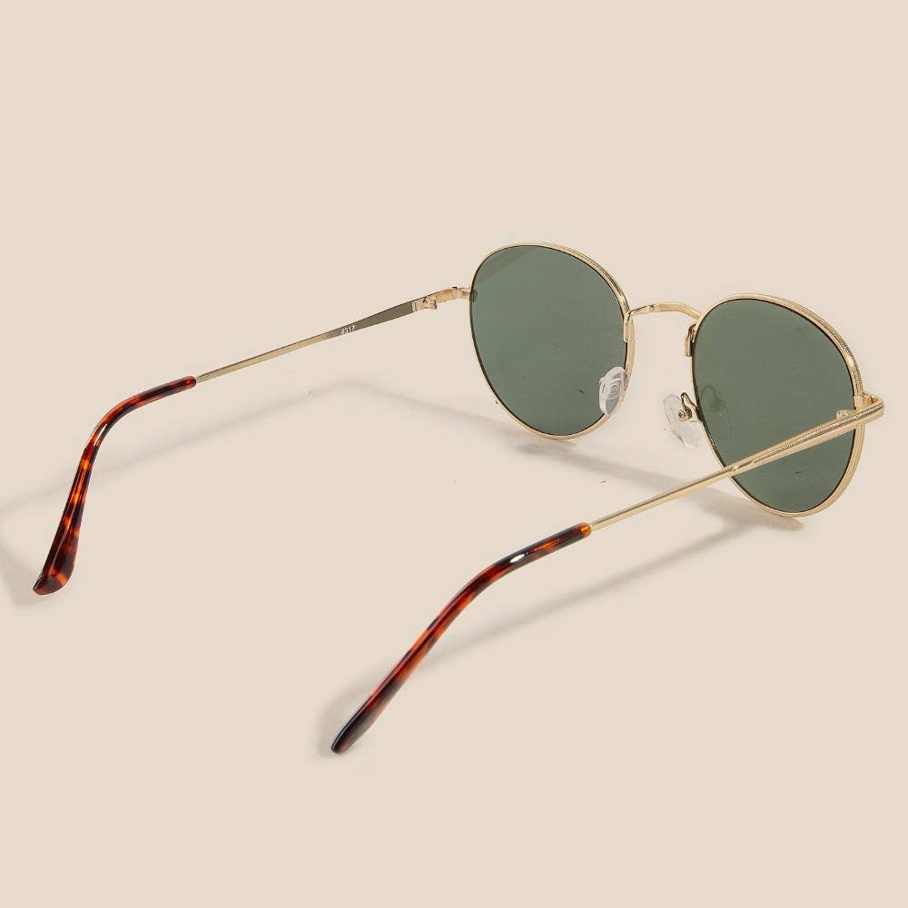 Thin Retro Fashion Sunglasses: MULTI