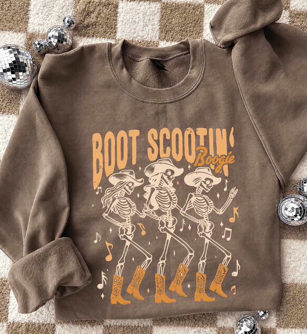 Boot Scootin' Boogie -  Tees and Sweatshirts: MEDIUM / Mocha Sweatshirt