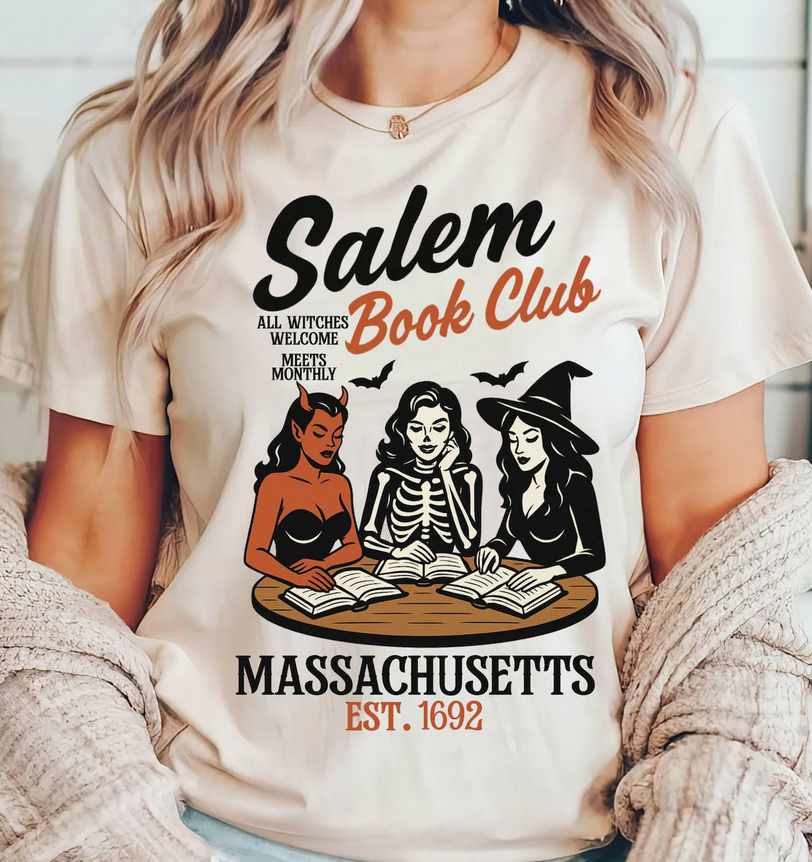 Witchy Book Club Shirt: XS