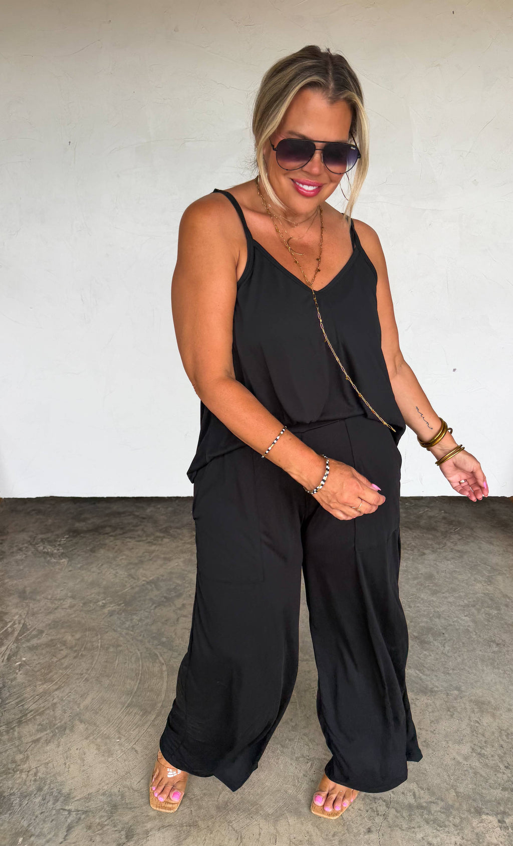 DELILAH PANT SETS: BLACK / XS
