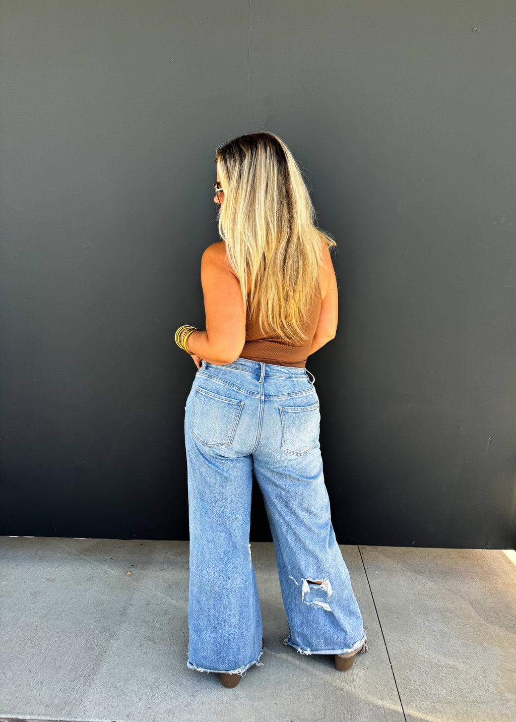 DREW DISTRESSED DAD JEANS: 13