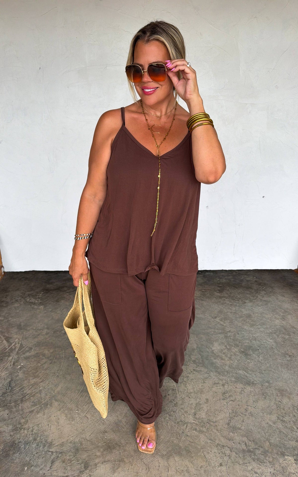 DELILAH PANT SETS: BLACK / XS