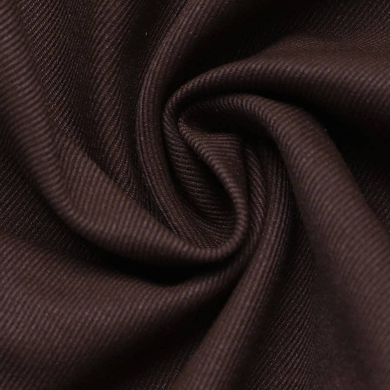 Cropped Bomber Jacket Stand Collar Zip Up Casual Outerwear: Coffee Brown / 100%polyester / L