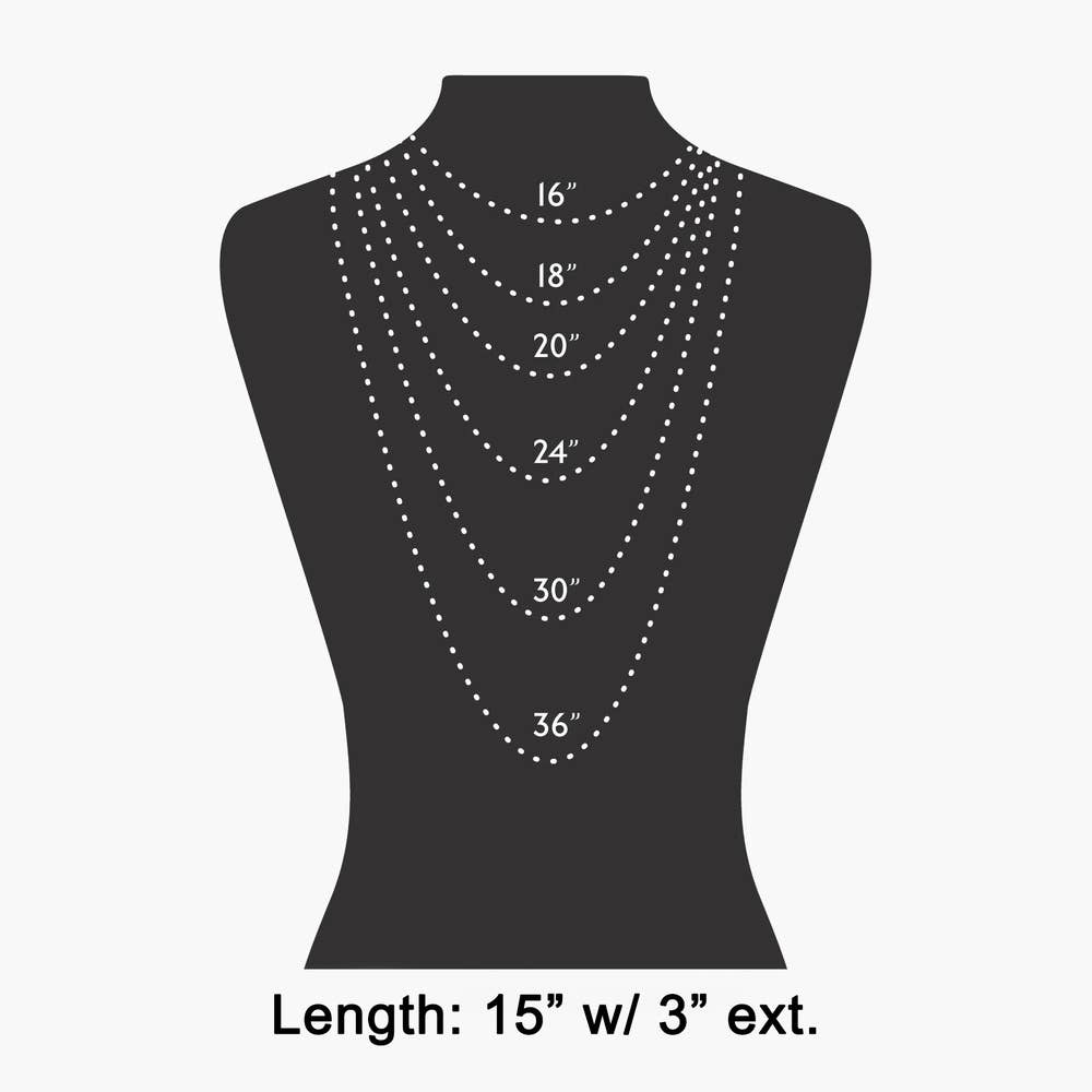 Horsebit Dual Ring Paperclip Chain Necklace: GD