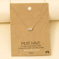 Mini Stud Rhinestone Pendant Necklace: R