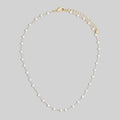 Assorted Dainty Bead Station Chain Necklace: GDWOP